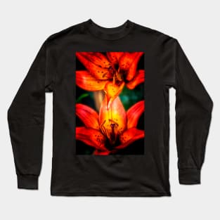 Oriental Lilies Long Sleeve T-Shirt